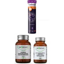 Sambucol 15 Efervasen Tablet + B Kompleks 30 Kapsül + Beta Glukan, Vitamin C ve Çinko 30 Kapsül