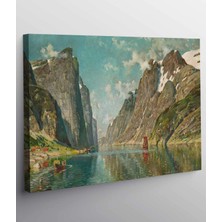 VeraStore Adelsteen Normann Norveç Fiyortlarından Kanvas Tablo