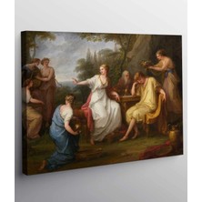 VeraStore Angelica Kauffman Telemachus'un Kederi Kanvas Tablo