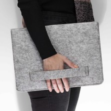 Newfull Doly Case 11 Inç Tablet / Laptop Kılıf Çantası - Gri