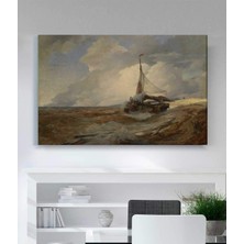 MonoStella Andreas Achenbach Balıkçı Teknesi Kanvas Tablo