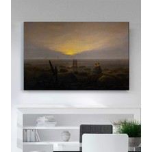 MonoStella Caspar David Friedrich Deniz Üstüne Ay Doğuşu Kanvas Tablo