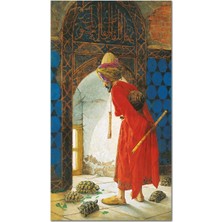 MonoStella Osman Hamdi Bey Kaplumbağa Terbiyecisi Kanvas Tablo
