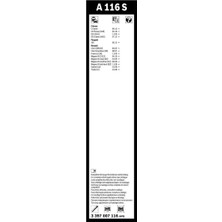 Bosch Aerotwin Silecek Seti - [600/400 mm] Renault Clio 3 (2005 - 2015) [br/cr] - A 116 S