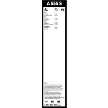 Bosch Aerotwin Silecek Seti - [600/400 mm] Skoda Rapid (2012 - 2021) [nh3] - A 555 S