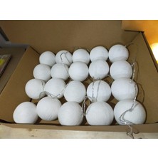 Işıklı Toplar Türkiye Montessori Işıklı Top LED Aydınlatma Dekoratif Gece Lambası 3 Metre 20 Top