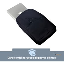 Viselia Notebook Laptop Bilgisayar Çantası 15,6'' Spor Seyahat Antrasit