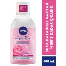 Nivea Aqua Rose Organik Gül Suyu Içeren Çift Fazlı Temizleme Suyu 400 ml