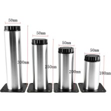 Kesoto 4 Adet Yüksek Paslanmaz Çelik Betinlik Bacaklar Mutfak Dolabı Mobilya Bacaklar 18 cm (Yurt Dışından)