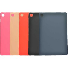 Case 4U Samsung Galaxy Tab S5E T720 Kılıf Yumuşak Premier Sky Silikon Tablet Arka Kapak - Koyu Pembe