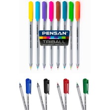 Pensan Tükenmez Kalem 12 Adet Mavi Pensan Mavi Tükenmez Kalem Triball 1.0mm Pensan 1003