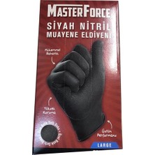 Masterforce Siyah Nitril Eldiven Xl Beden 50'li