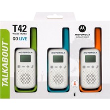 Motorola Talkabout T42 Telsiz 3 Lü RESMİ İTHALATÇI GARANTİLİ