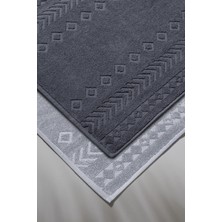 Cottonmania Oscuro Bathmat Space - Ayak Havlusu-Antarasit-Açık Gri