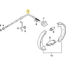 Heropar Bmw E53 X5 Uyumlu Cavo El Fren Teli 34416751843
