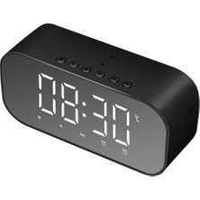 Kesoto Dijital LED Snooze Çalar Saat Bluetooth Hoparlör Tf / Aux / USB Bağlantı Noktası Siyah (Yurt Dışından)