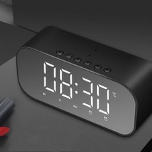 Kesoto Dijital LED Snooze Çalar Saat Bluetooth Hoparlör Tf / Aux / USB Bağlantı Noktası Siyah (Yurt Dışından)