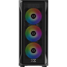 Xigmatek EN46201 Gamıng M 4*X20C Rgb Fanlı X-Power 500W Mesh Panel & Tempered Camlı Gaming Oyuncu Ka