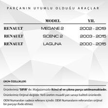 Alpha Auto Part Renault Megane 2, Scenic 2, Laguna Için Sunroof Kumanda Çerçevesi