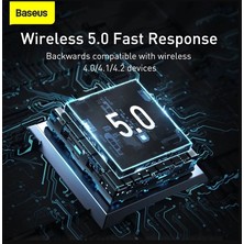 Baseus BA04 Bluetooth 5.0 USB Adaptör Receiver Siyah