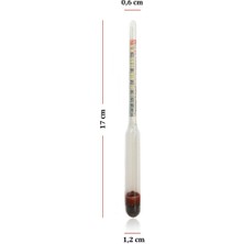 Aek-Tech Kısa Form Alkolmetre ve 100ML Mezür Seti