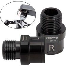 Homyl 2 Parça Bisiklet Pedalı Genişletici Pedalı Spacers 9/16 Inç Mil Pedalı Uzatma Siyah 16MM (Yurt Dışından)