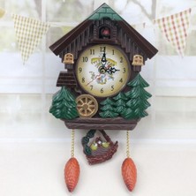 Elaccent F Fityle 1 Adet Vintage Guguklu Saat Orman Kuvars Salıncak Duvar Çalar Saat (Yurt Dışından)