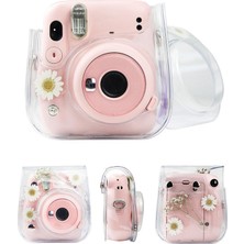 Flameer Kamera Durumda Çıkarılabilir Düğme Yapış Kapatma Instax Mini 11 9 8 Seyahat Beyaz (Yurt Dışından)