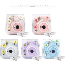 Flameer Kamera Durumda Çıkarılabilir Düğme Yapış Kapatma Instax Mini 11 9 8 Seyahat Beyaz (Yurt Dışından)