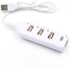 Flameer Mini USB Hub 2.0 4 Port Splitter Adaptörü Aksesuarları Tak ve Çalıştır Çok Amaçlı Beyaz (Yurt Dışından)