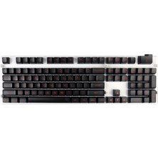 Flameer Sa Profil 108 Tuşlar Mekanik Klavye Siyah Kırmızı Harfler Için Keycaps (Yurt Dışından)