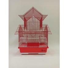 Dayang Çinevi Kafes Kırmızı 30 x 23 x 46 cm