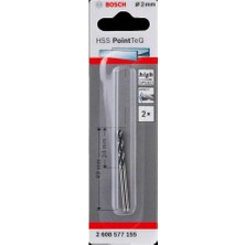 Bosch Hss-Pointteq Dın 338 2 mm 2'li Metal Matkap Ucu