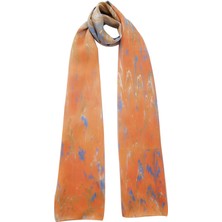 ElifEbru Exclusive Handicrafts Ebru Sanatı Sura Ipek Şal Ss 19