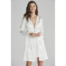 Pierre Cardin  Kadife Saten Gecelik & Sabahlık Takım  - 4040
