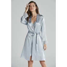 Pierre Cardin  Saten Dantelli Gecelik & Sabahlık Takım  - 4285
