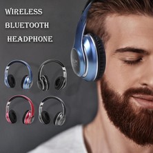 Zsykd VJ033 Çok Fonksiyonlu Yükseltme Bluetooth 5.0 Kulaklık Stereo Kablosuz LED Mikrofon Fm Radyo Kulaklık (Gri) (Yurt Dışından)