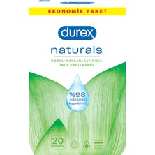 Durex Naturals Prezervatif 20 Adet  Prezervatif