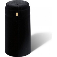 Yeni11 100 Adet Kapşon Siyah 30,5 x 60 mm. Şarap Şişesi Kapatma