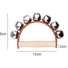 Beauty Life 7 Adet Jingle Bells ile Handbell El Çanları Ahşap Saplı (Yurt Dışından)