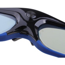 Sharplace Yüksek Kaliteli Dlp Bağlantı 3D Gözlük, 96 144Hz Şarj Edilebilir Aktif Deklanşör Gözlükleri Mavi (Yurt Dışından)
