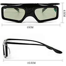 Sharplace Tüm Dlp-Link 3D Projektörler Için Dlp Link 3D Gözlük Şarj Edilebilir Optoma Sharp (Yurt Dışından)