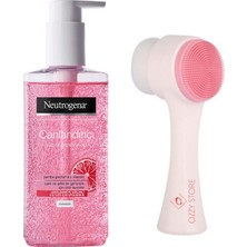 Neutrogena Canlandırıcı Yüz Temizleme Jeli 200ML. ve Ozzy Store Cilt Yüz Temizleme Fırçası