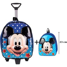 Roxy Mickey Mouse Anaokulu Çanta Seti Çekçekli Çanta - Mini Sırt Çantası