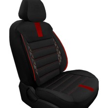 Nice Shop Seat Leon 1999-2012 Uyumlu Koltuk Kılıfı Mirage Serisi - Kırmızı