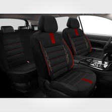 Nice Shop Seat Leon 1999-2012 Uyumlu Koltuk Kılıfı Mirage Serisi - Kırmızı