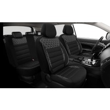 Nice Shop Renault Megane 1 Uyumlu Koltuk Kılıfı Crystal Serisi - Beyaz