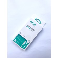 Outos Apple iPhone Uyumlu Girişli 2100MAH 1 Metre USB Kablo
