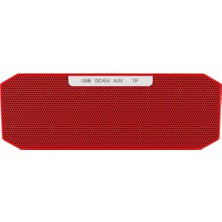 Sharplace Çift Bas Stereo Hopestar P8 Taşınabilir Bluetooth Hoparlör Soundbar Kırmızı (Yurt Dışından)