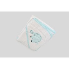 Made By Sade Fil Desen Büyük Boy Mint Yeşil Bebek Havlusu